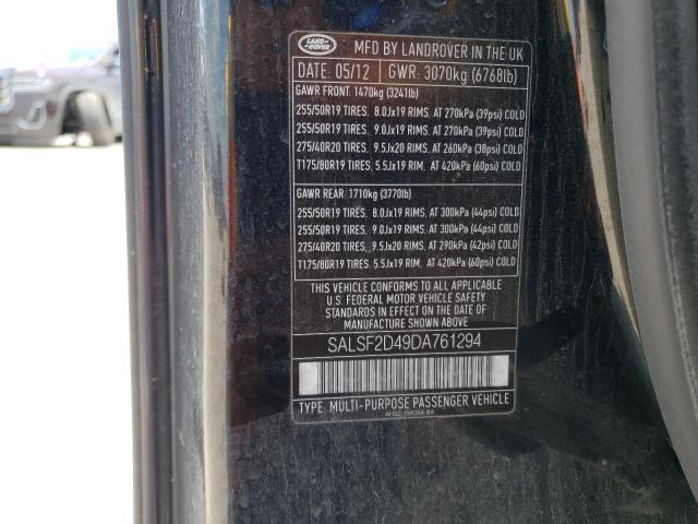 Photo 14 from auction – 2013 LAND ROVER RANGE ROVE with VIN SALSF2D49DA761294