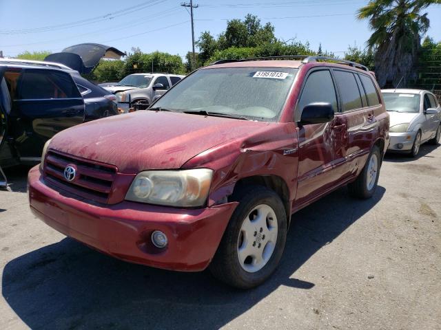 TOYOTA HIGHLANDER 2004 with VIN JTEDP21A340031339 - Photo from auction