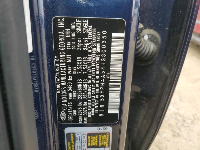 Photo 14 from auction – 2017 KIA SORENTO EX with VIN 5XYPH4A54HG300350