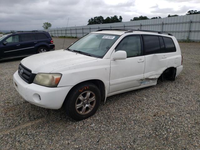 TOYOTA HIGHLANDER 2006 with VIN JTEEP21A560165471 - Photo from auction