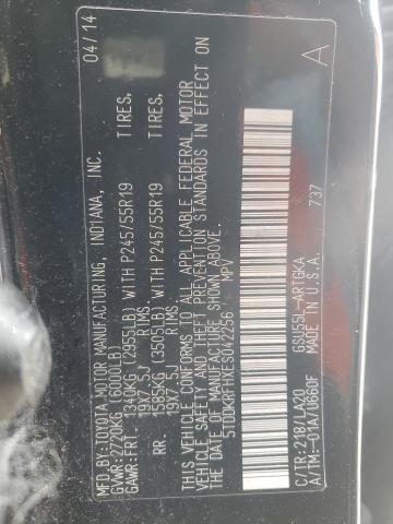Photo 14 from auction – 2014 TOYOTA HIGHLANDER with VIN 5TDDKRFHXES042256