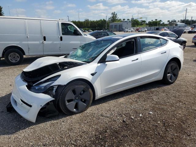 TESLA MODEL 3 2021 with VIN 5YJ3E1EA3MF077121 - Photo from auction