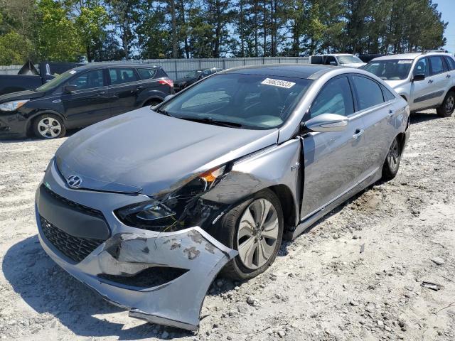 HYUNDAI SONATA HYB 2015 with VIN KMHEC4A4XFA129383 - Photo from auction