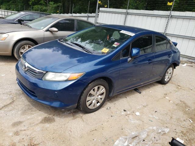 HONDA CIVIC LX 2012 with VIN 2HGFB2F58CH536229 - Photo from auction