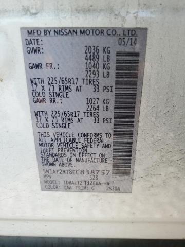 Photo 14 from auction – 2014 NISSAN ROGUE S with VIN 5N1AT2MT8EC838757