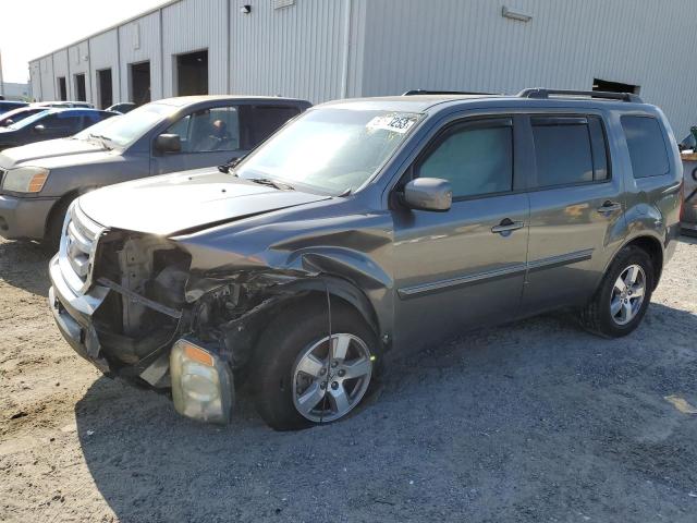 HONDA PILOT EXLN 2011 with VIN 5FNYF4H75BB044042 - Photo from auction