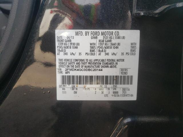 Photo 14 from auction – 2013 FORD EDGE SE with VIN 2FMDK4GC0DBC20144