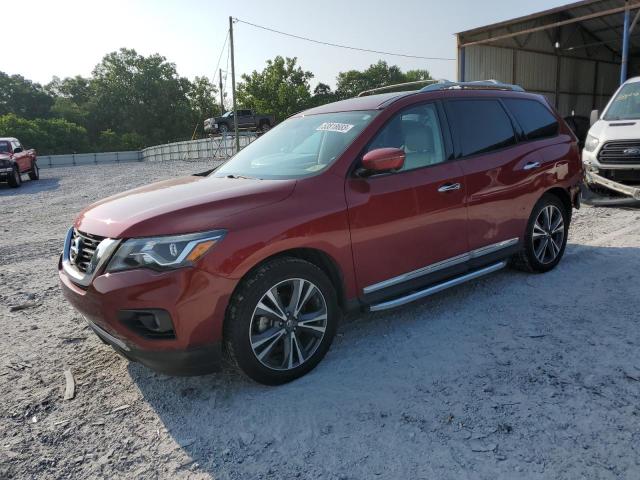 NISSAN PATHFINDER 2018 with VIN 5N1DR2MNXJC673219 - Photo from auction