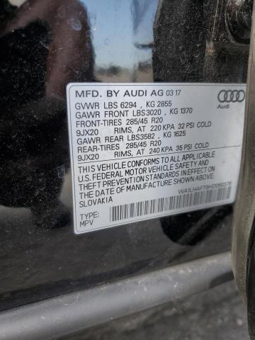Photo 14 from auction – 2017 AUDI Q7 PREMIUM with VIN WA1LHAF79HD050376