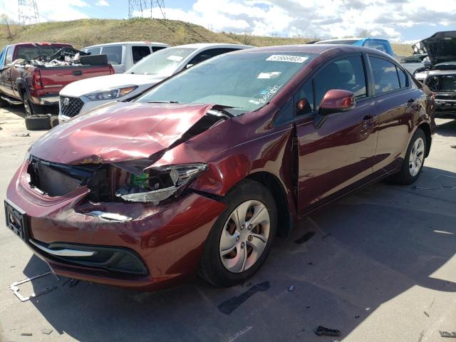 Photo 1 from auction – 2013 HONDA CIVIC LX with VIN 2HGFB2F54DH585008
