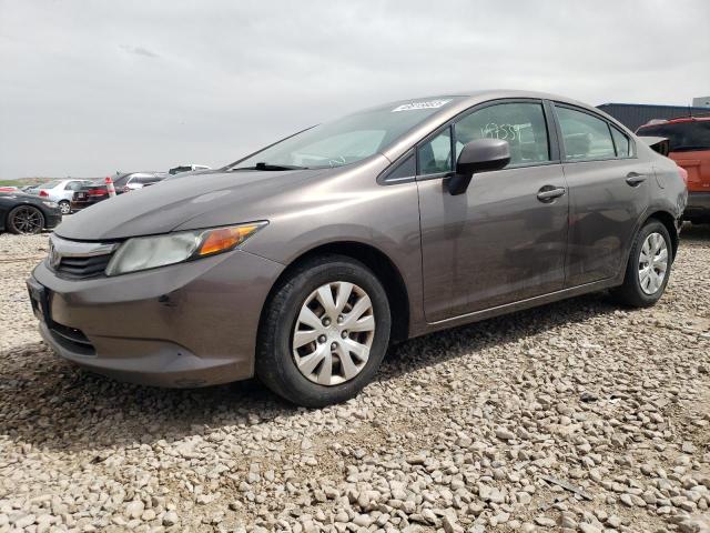 HONDA CIVIC LX 2012 with VIN 2HGFB2F53CH592191 - Photo from auction