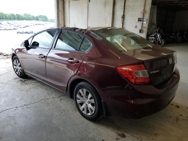 Photo 2 from auction – 2012 HONDA CIVIC LX with VIN 19XFB2F54CE042525