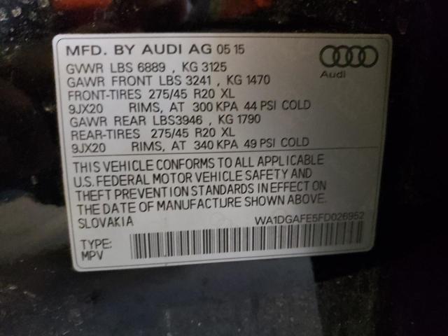 Photo 14 from auction – 2015 AUDI Q7 PRESTIG with VIN WA1DGAFE5FD026952