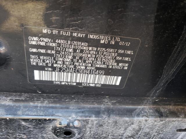 Photo 14 from auction – 2013 SUBARU FORESTER L with VIN JF2SHAEC9DH416499