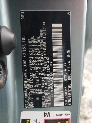 Photo 14 from auction – 2010 TOYOTA VENZA with VIN 4T3ZA3BB7AU032820