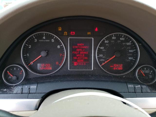 Photo 9 from auction – 2008 AUDI A4 2.0T with VIN WAUAF78E28A022435
