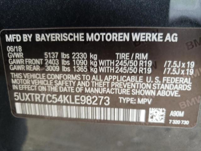Photo 14 from auction – 2019 BMW X3 SDRIVE3 with VIN 5UXTR7C54KLE98273
