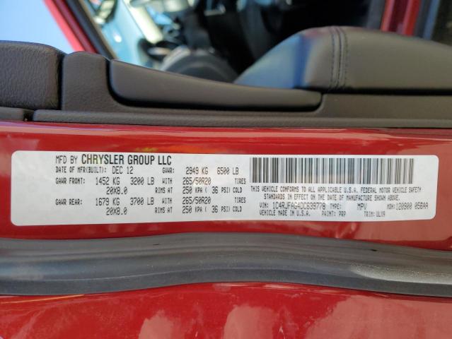 Photo 14 from auction – 2013 JEEP GRAND CHER with VIN 1C4RJFAG4DC639778