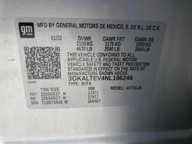 Photo 14 from auction – 2022 GMC TERRAIN SL with VIN 3GKALTEV4NL166246