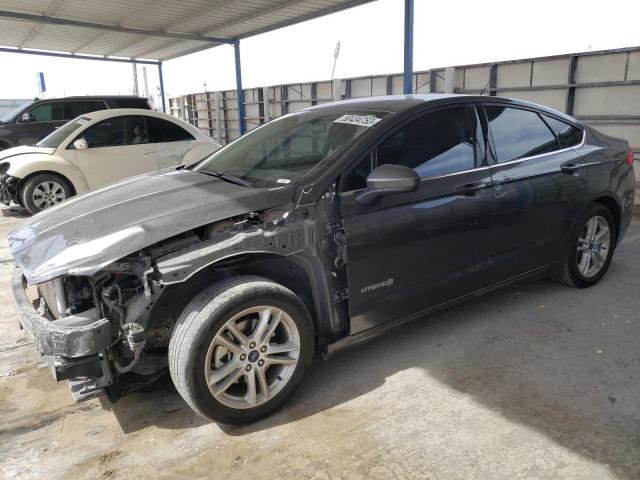 FORD FUSION SE 2018 with VIN 3FA6P0LU8JR186737 - Photo from auction