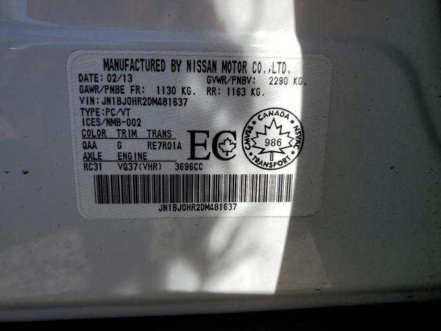 Photo 14 from auction – 2013 INFINITI EX37 BASE with VIN JN1BJ0HR2DM481637
