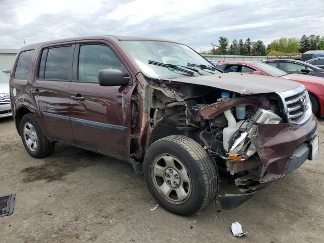 Photo 4 from auction – 2013 HONDA PILOT LX with VIN 5FNYF4H29DB041829