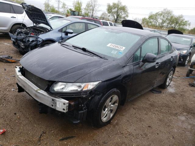 Photo 1 from auction – 2013 HONDA CIVIC LX with VIN 19XFB2F52DE042265