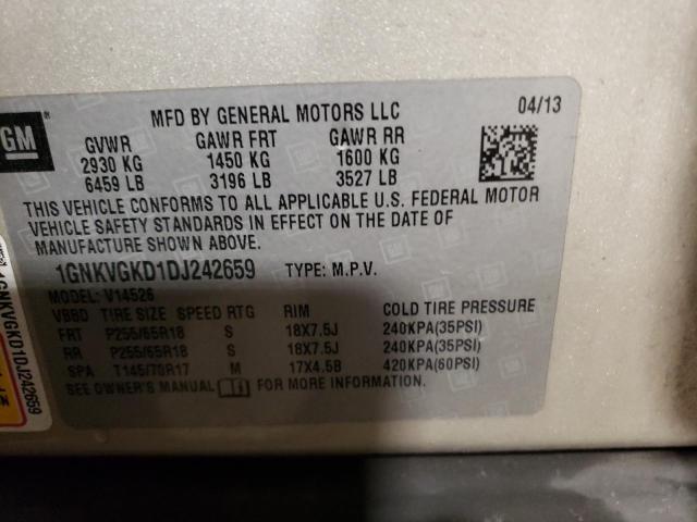 Photo 14 from auction – 2013 CHEVROLET TRAVERSE L with VIN 1GNKVGKD1DJ242659