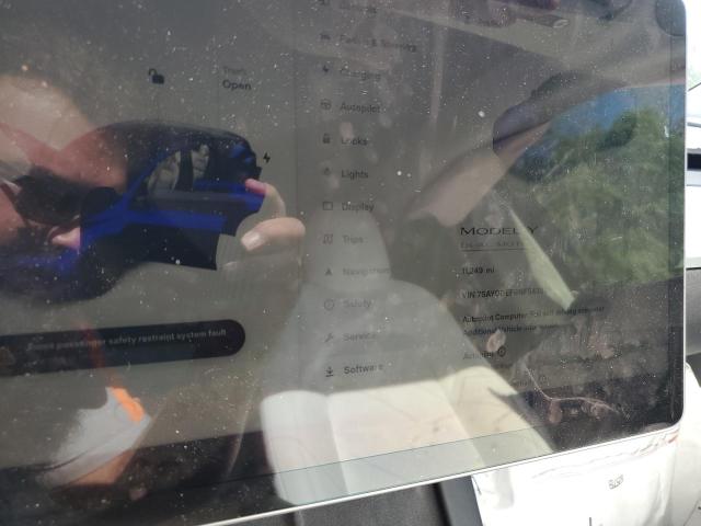 Photo 9 from auction – 2022 TESLA MODEL Y with VIN 7SAYGDEF6NF543805