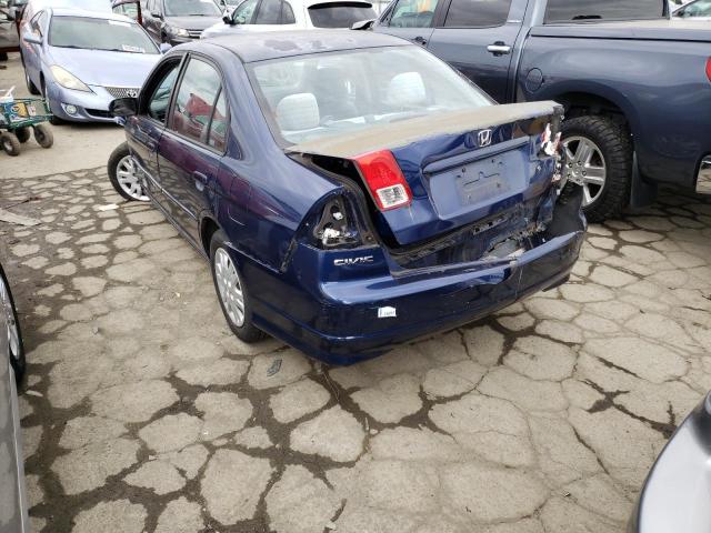 Photo 2 from auction – 2004 HONDA CIVIC LX with VIN 2HGES155X4H604281