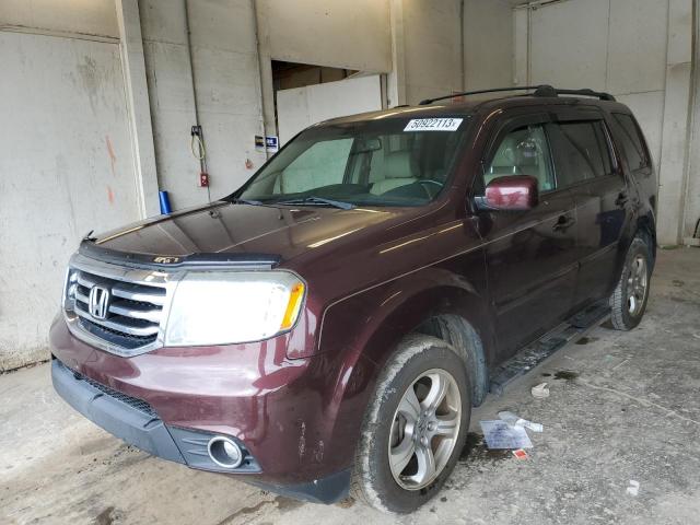 HONDA PILOT EXL 2013 with VIN 5FNYF3H54DB019161 - Photo from auction