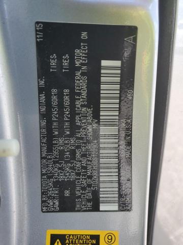 Zdjęcie 14 z aukcji – 2016 TOYOTA HIGHLANDER z VIN 5TDZKRFH3GS120904