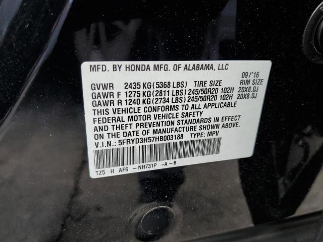 Photo 14 from auction – 2017 ACURA MDX TECHNO with VIN 5FRYD3H57HB003188