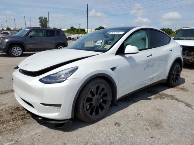 TESLA MODEL Y 2021 with VIN 5YJYGDEE5MF074029 - Photo from auction