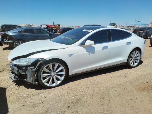 TESLA MODEL S 90 2015 with VIN 5YJSA1V28FF100377 - Photo from auction