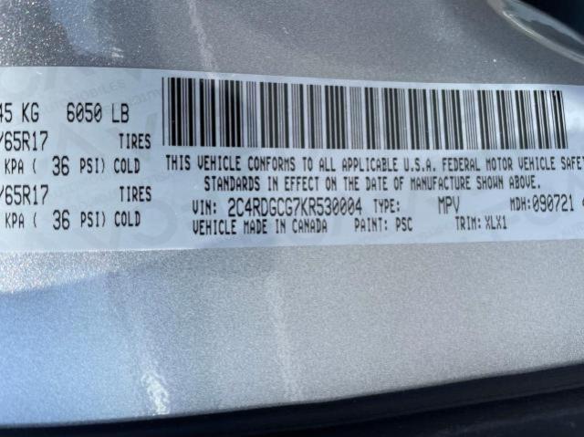 صورة رقم 10 من المزاد - 2019 DODGE GRAND CARA مع VIN 2C4RDGCG7KR530004