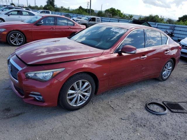 INFINITI Q50 BASE 2014 with VIN JN1BV7AP7EM687088 - Photo from auction