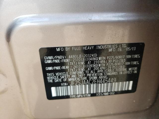 Photo 14 from auction – 2014 SUBARU FORESTER 2 with VIN JF2SJAAC2EH445449