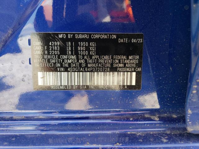 Photo 14 from auction – 2023 SUBARU IMPREZA SP with VIN 4S3GTAL64P3720728