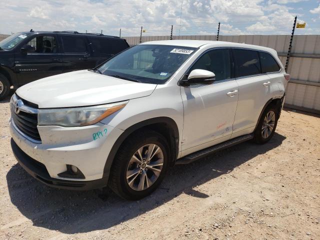 TOYOTA HIGHLANDER 2016 with VIN 5TDBKRFH2GS329763 - Photo from auction