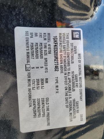 Photo 14 from auction – 2009 GMC YUKON DENA with VIN 1GKFK03289R277462