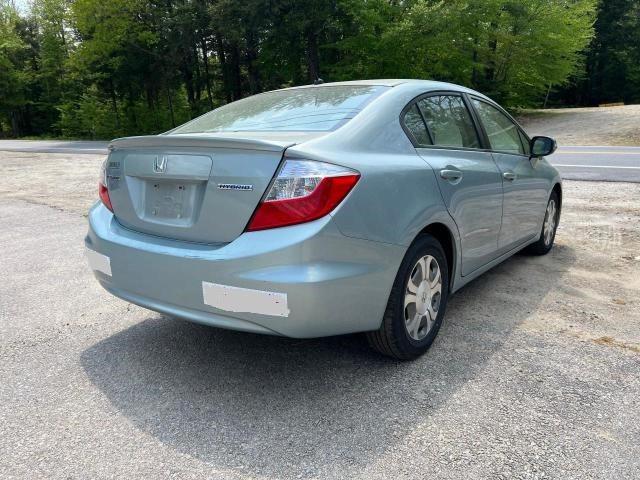 Photo 4 from auction – 2012 HONDA CIVIC HYBR with VIN JHMFB4F31CS004353