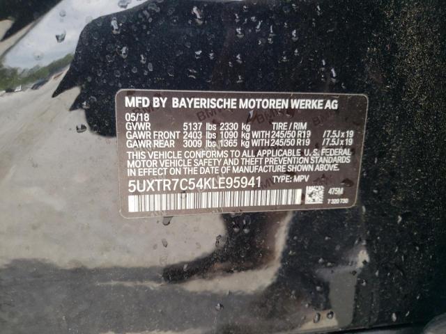 Photo 14 from auction – 2019 BMW X3 SDRIVE3 with VIN 5UXTR7C54KLE95941