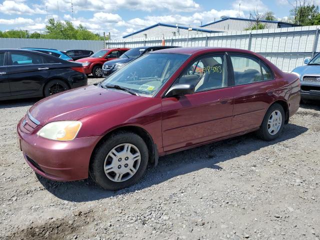 HONDA CIVIC LX 2002 with VIN 2HGES16522H571479 - Photo from auction