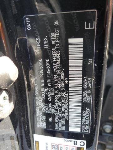 Photo 14 from auction – 2019 TOYOTA 4RUNNER SR with VIN JTEBU5JR6K5693472