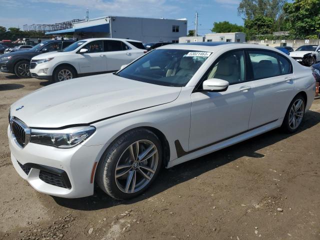 BMW 740 I 2019 with VIN WBA7E2C52KB216620 - Photo from auction