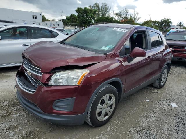 CHEVROLET TRAX LS 2016 with VIN 3GNCJKSB3GL245156 - Photo from auction