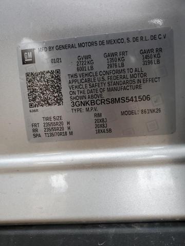 Photo 14 from auction – 2021 CHEVROLET BLAZER 2LT with VIN 3GNKBCRS8MS541506