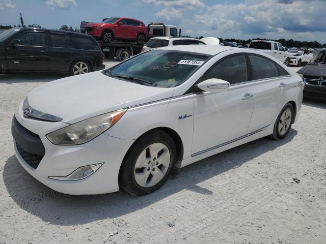 HYUNDAI SONATA HYB 2012 with VIN KMHEC4A48CA059085 - Photo from auction