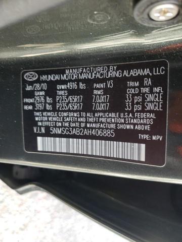 Photo 14 from auction – 2010 HYUNDAI SANTA FE G with VIN 5NMSG3AB2AH406885